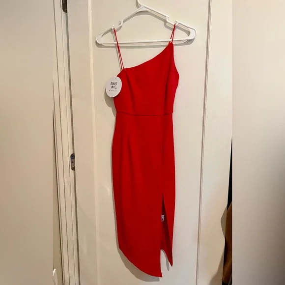 Princess Polly | Dresses | Princess Polly Aero Midi Dress Red Us Size 2 |  Poshmark